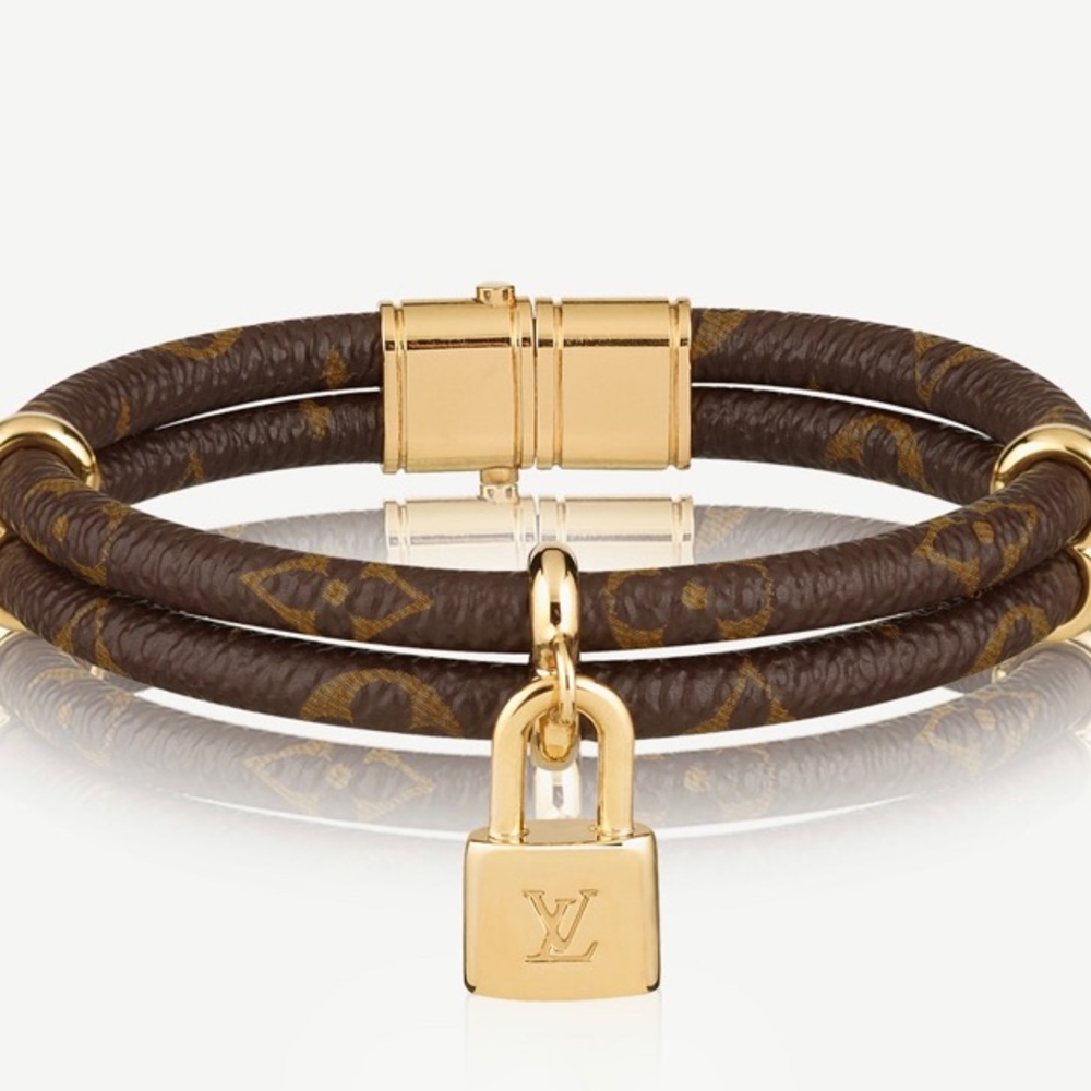 Authentic Louis Vuitton “Keep It Twice” monogram bracelet